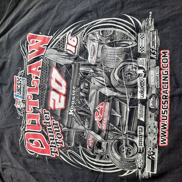 Port and Company Black Outlaw Thunder Tour 20th Anniversary Tee - Picture 5 of 5